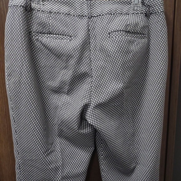 Liz Claiborne Womens Emma Classic‎ Ankle Pants Trouser Black/White/Taupe Size 10 - Picture 7 of 9